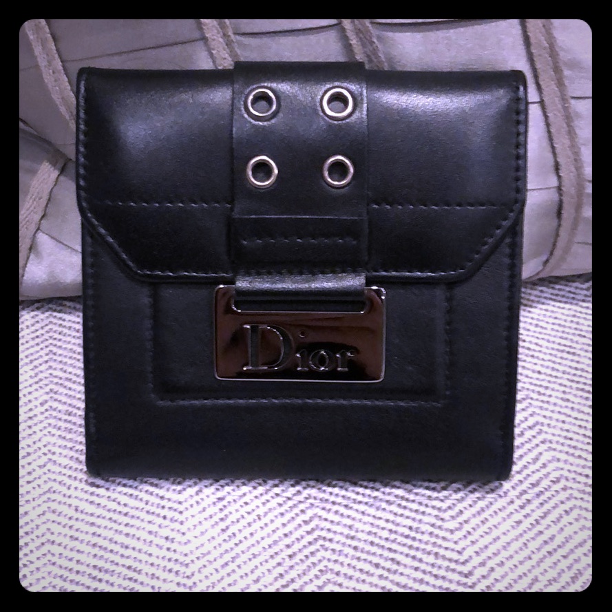 Authentic Rare Dior Street Chic Leather Wallet